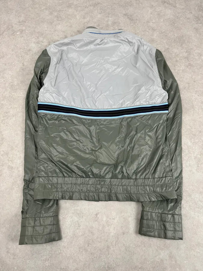 2000s Dolce & Gabbana Grey & Green Windbreaker Jacket zerFCsA 6