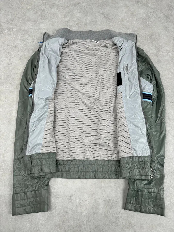 2000s Dolce & Gabbana Grey & Green Windbreaker Jacket zerFCsA 7