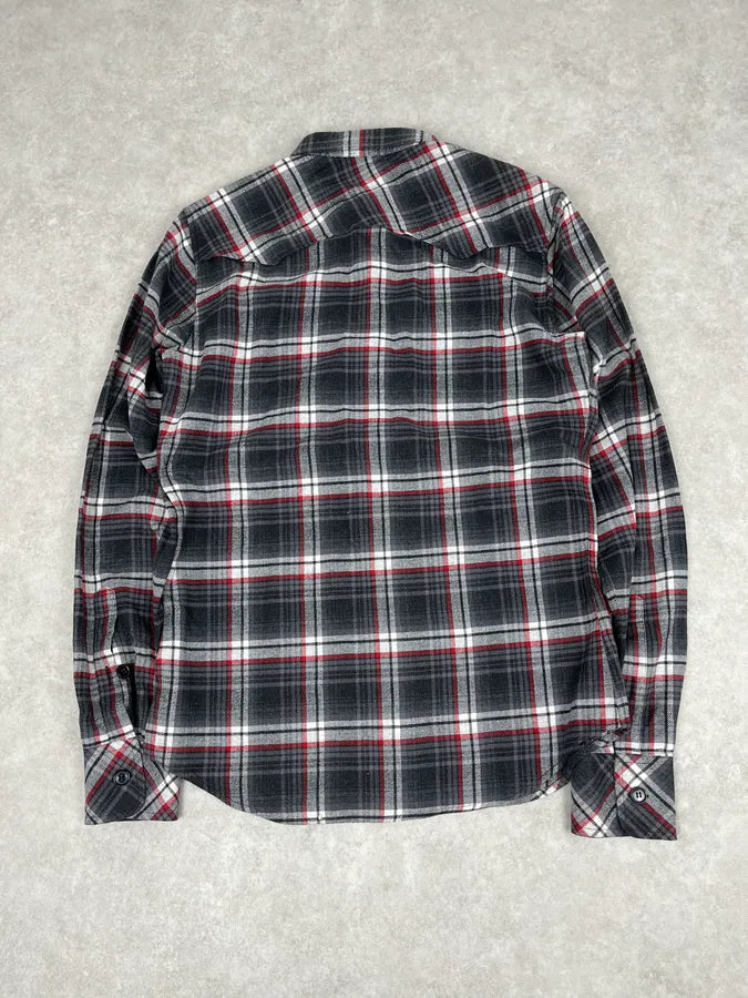 2000s Dolce & Gabbana Grey & Red Checkered Shirt bHYrcPu 5