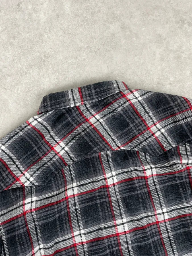 2000s Dolce & Gabbana Grey & Red Checkered Shirt bHYrcPu 6