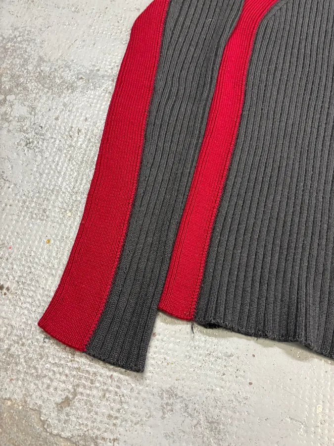 2000s Dolce & Gabbana Grey & Red Turtleneck cydokdh 6