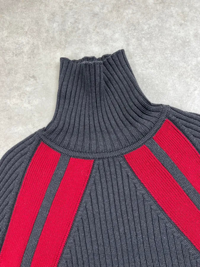 2000s Dolce & Gabbana Grey & Red Turtleneck zuPIbIc 4