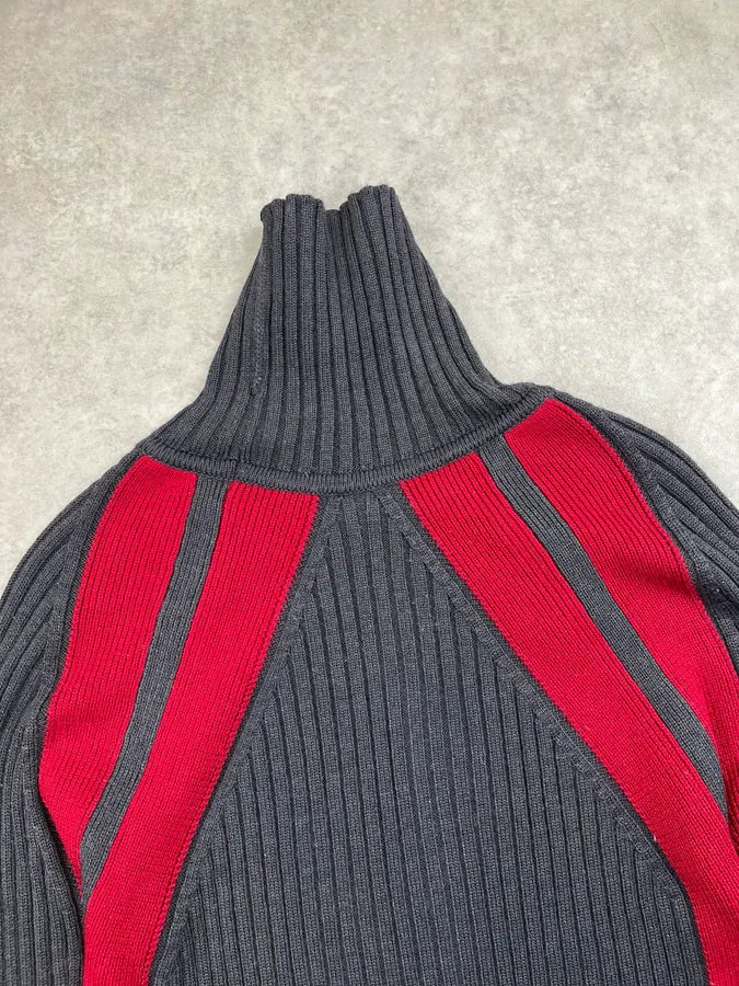 2000s Dolce & Gabbana Grey & Red Turtleneck zuPIbIc 7