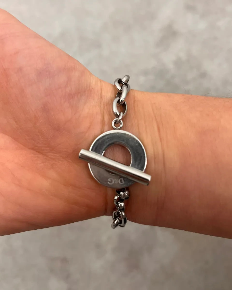 2000s Dolce & Gabbana Grey Anchor Chain Bracelet  HMkmpEj 2