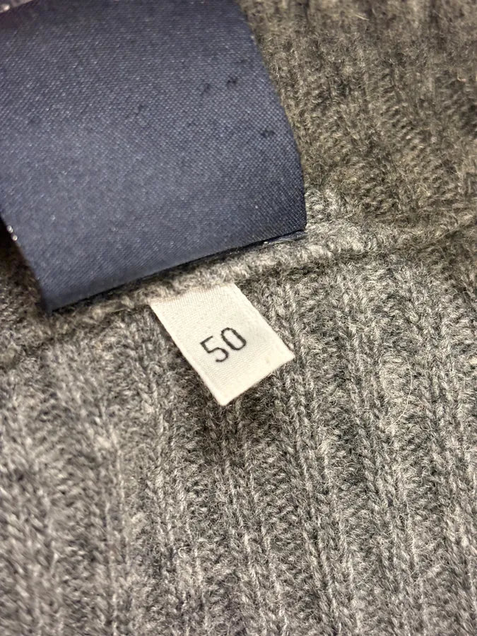 2000s Dolce & Gabbana Grey Wool Zip-Up Sweater rfYHZnU 11