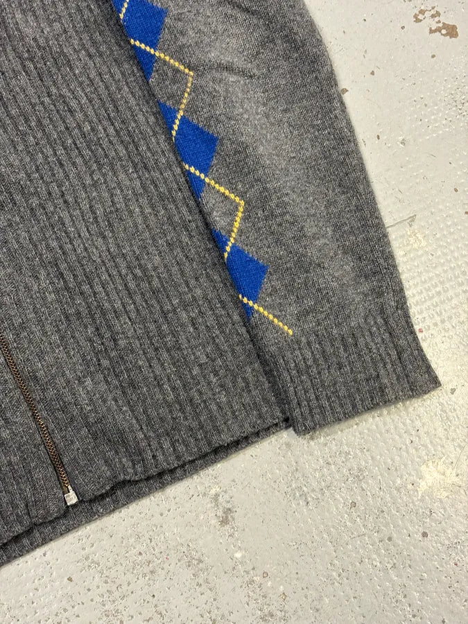 2000s Dolce & Gabbana Grey Wool Zip-Up Sweater rfYHZnU 6