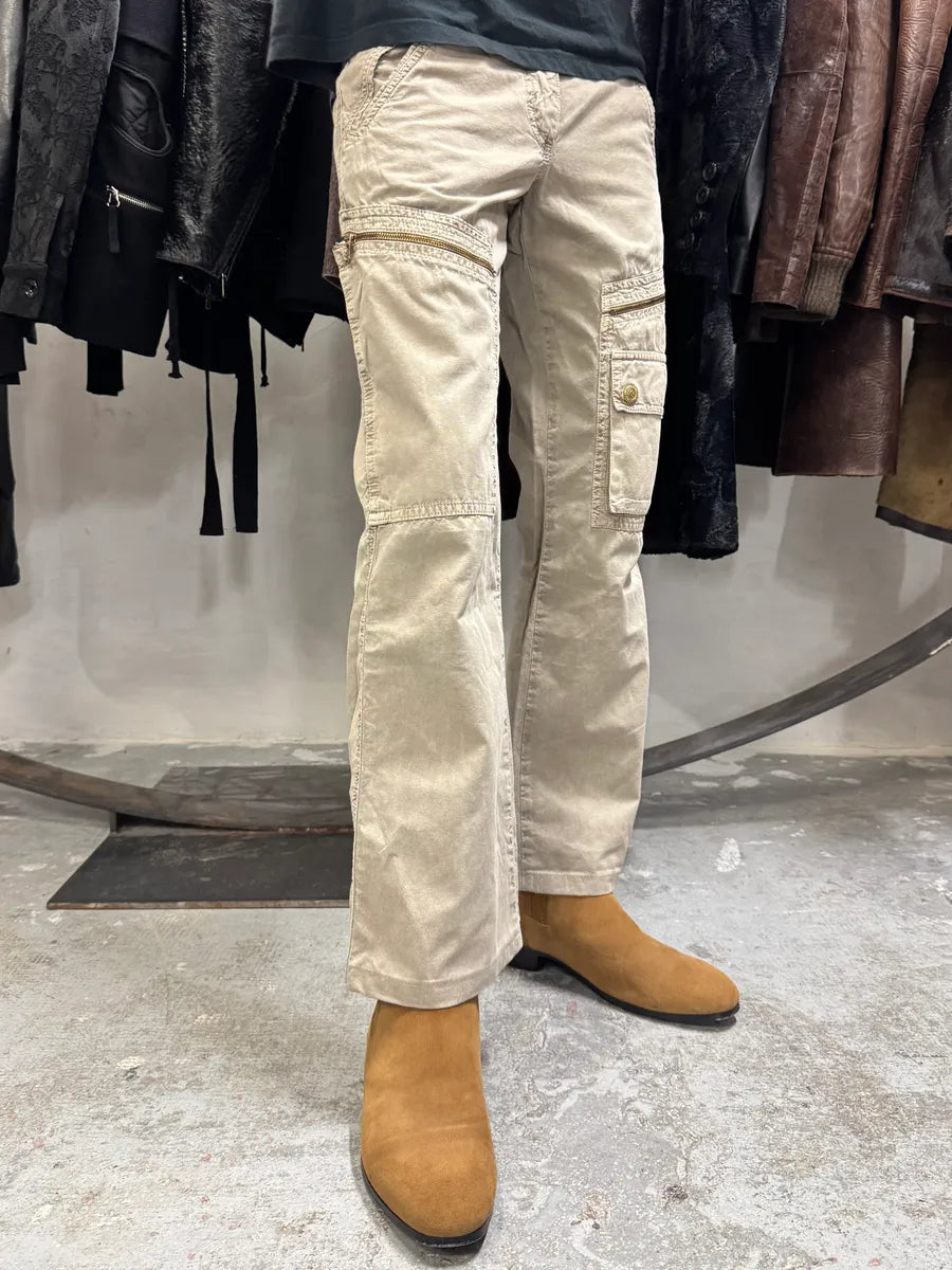 2000s Dolce & Gabbana Grey Army Cargo Pants WOsvsex 2