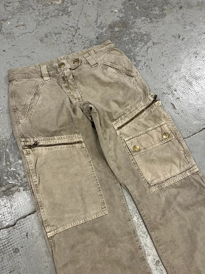 2000s Dolce & Gabbana Grey Army Cargo Pants (S) WOsvsex 4