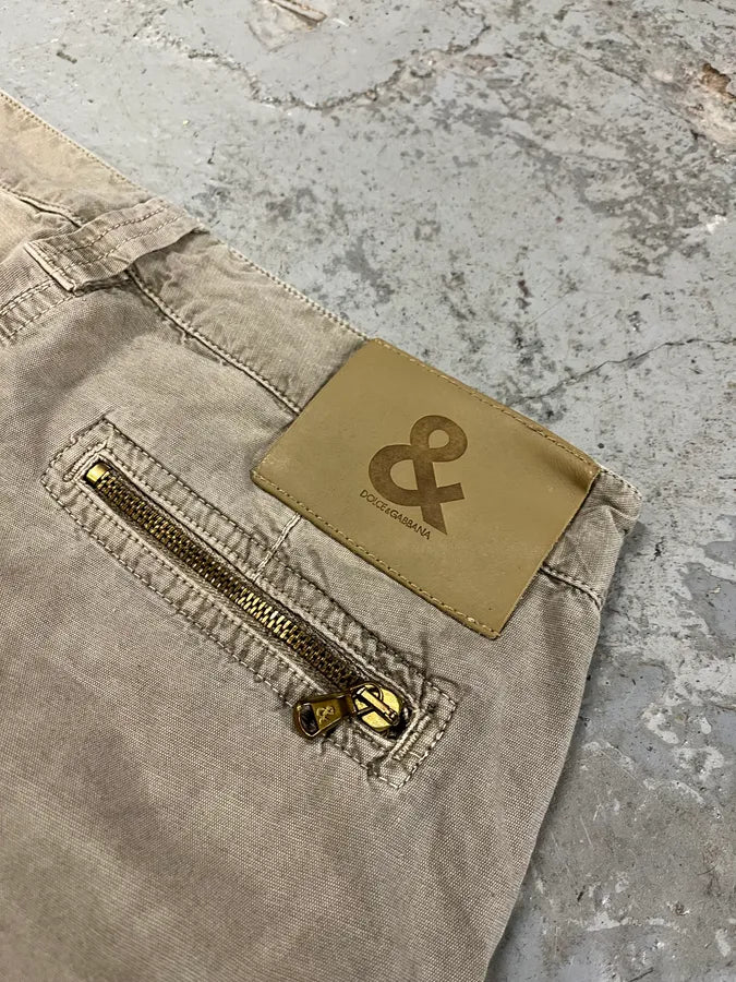 2000s Dolce & Gabbana Grey Army Cargo Pants WOsvsex 8
