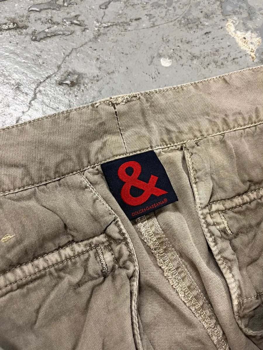 2000s Dolce & Gabbana Grey Army Cargo Pants WOsvsex 9