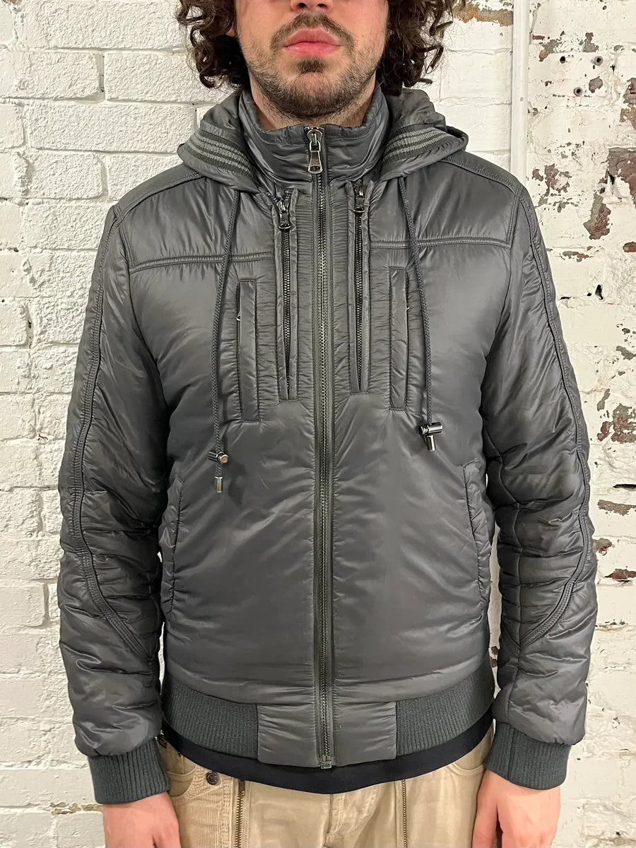 2000s Dolce & Gabbana Grey Astro Puffer Jacket bURQWqA 1