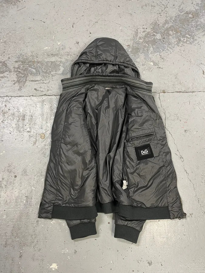 2000s Dolce & Gabbana Grey Astro Puffer Jacket bURQWqA 7