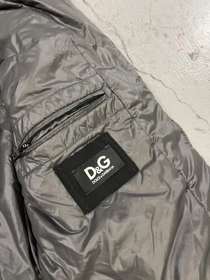 2000s Dolce & Gabbana Grey Astro Puffer Jacket bURQWqA 8