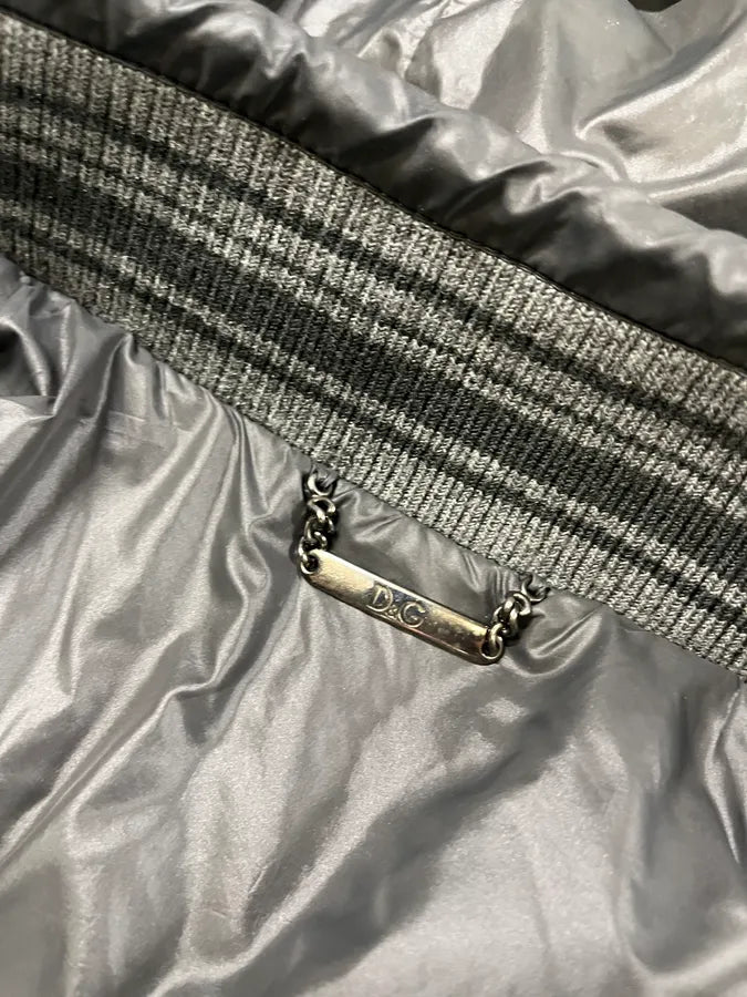2000s Dolce & Gabbana Grey Astro Puffer Jacket bURQWqA 9