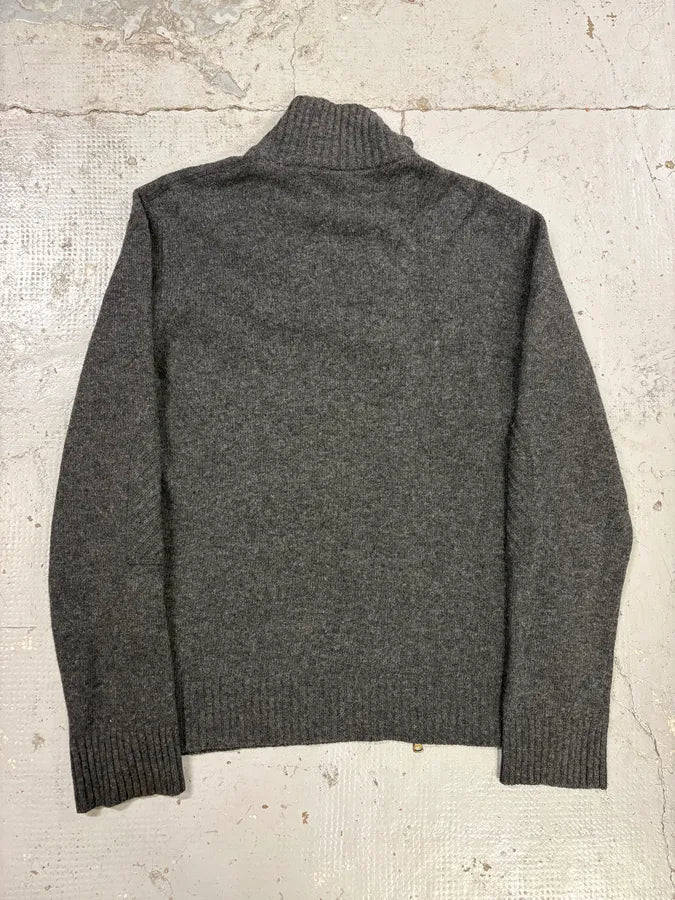 AW2003 Dolce & Gabbana Grey Asymmetrical Wool Cardigan Sweater cnBAcmz 5