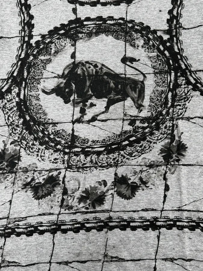SS2015 Dolce & Gabbana Grey & Black Bull Corrida T-Shirt WNQIaJY 6