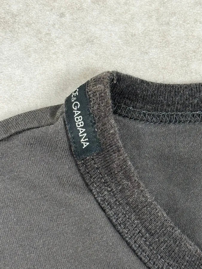 2010s Dolce & Gabbana Grey Baroque Guns T-Shirt pbJHUDu 5