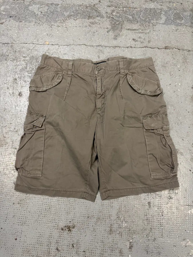 2000s Dolce & Gabbana Grey Beige Cargo Short OwkCYky 0
