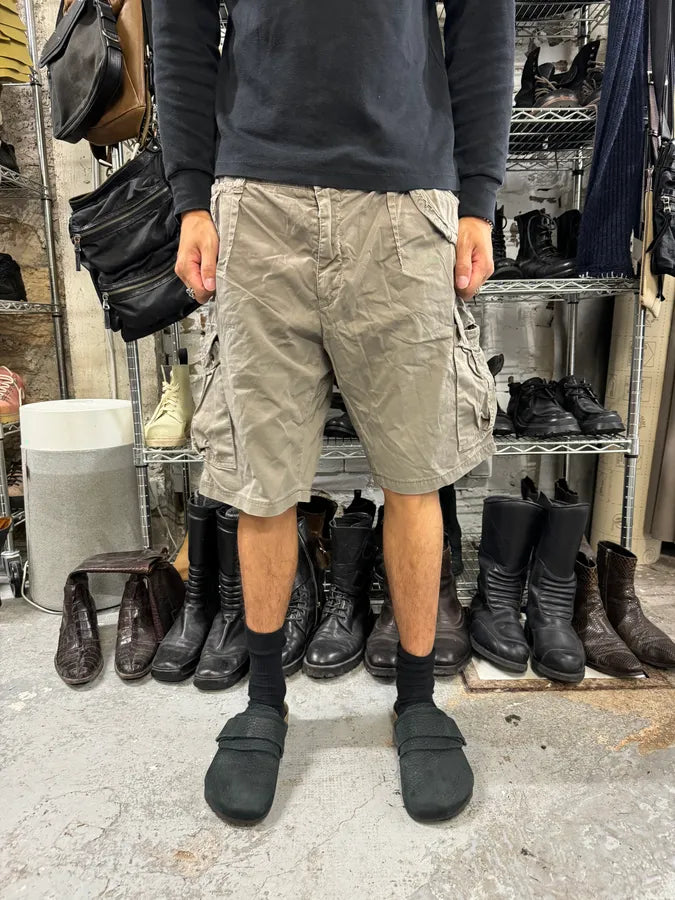 2000s Dolce & Gabbana Grey Beige Cargo Short OwkCYky 1
