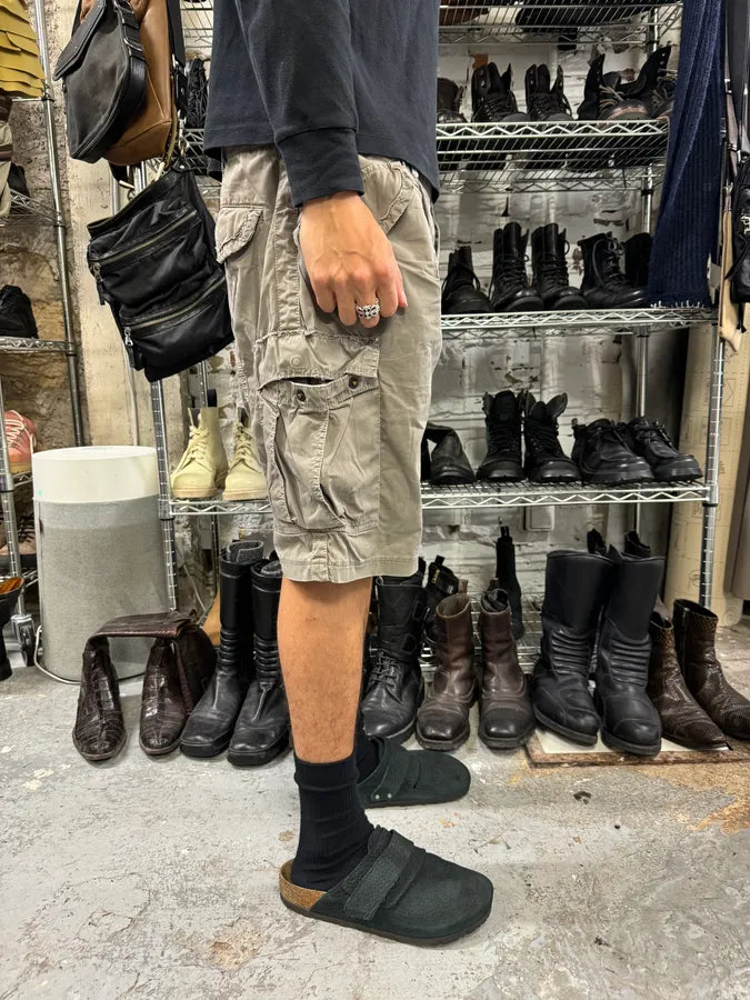 2000s Dolce & Gabbana Grey Beige Cargo Short OwkCYky 2