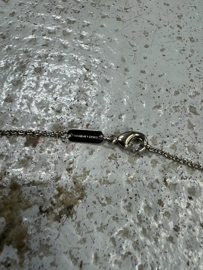 2000s Dolce & Gabbana Grey Black Pearl Rosary Cross Necklace elqRhaW 4