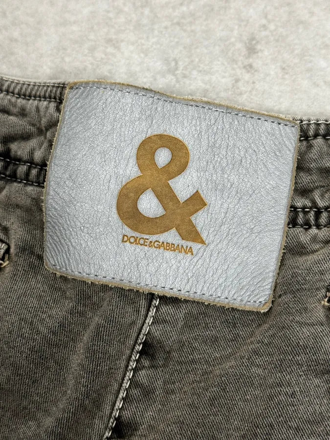 AW2003 Dolce & Gabbana Grey Bondage Pants NwmIRSJ 8