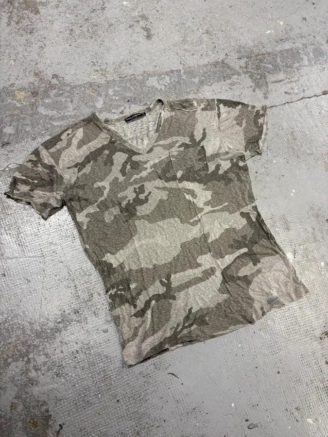 2000s Dolce & Gabbana Grey Camo T-Shirt JPZPCkr 3