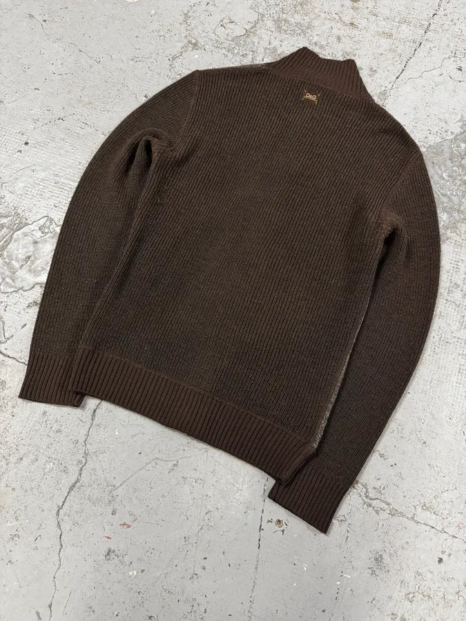 2000s Dolce & Gabbana Grey Cardigan Sweater kJuQfqt 5