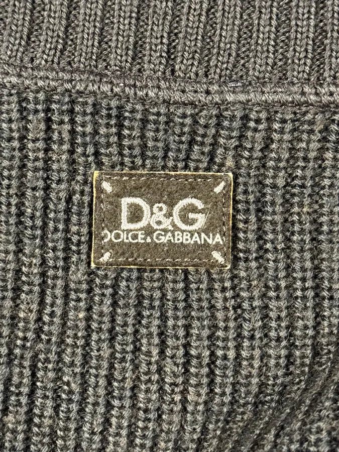 2000s Dolce & Gabbana Grey Cardigan Sweater kJuQfqt 8