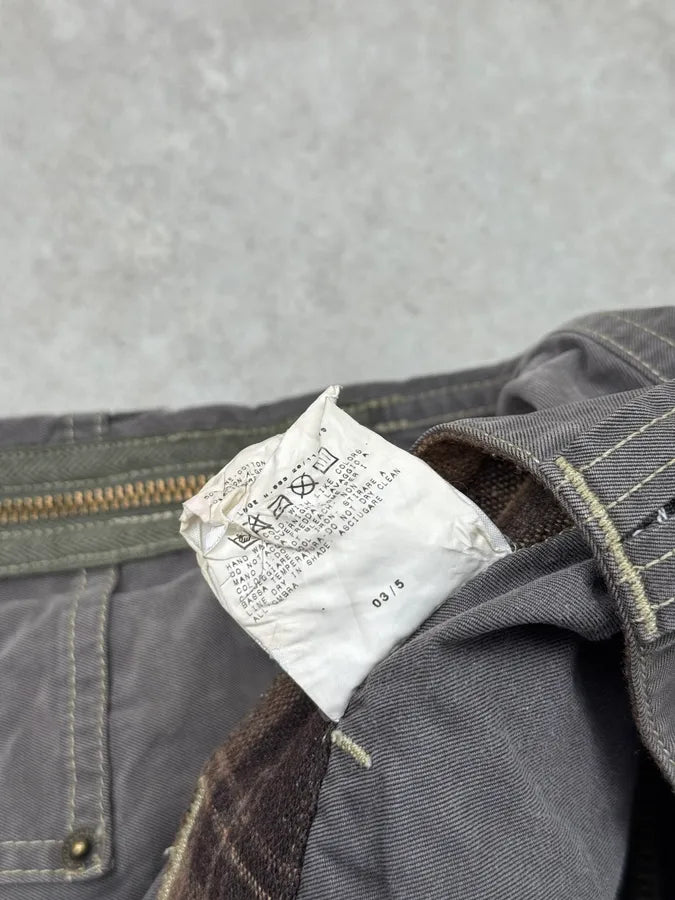 AW2003 Dolce & Gabbana Grey Cargo Military Zip Side  Short ePBYxlg 9