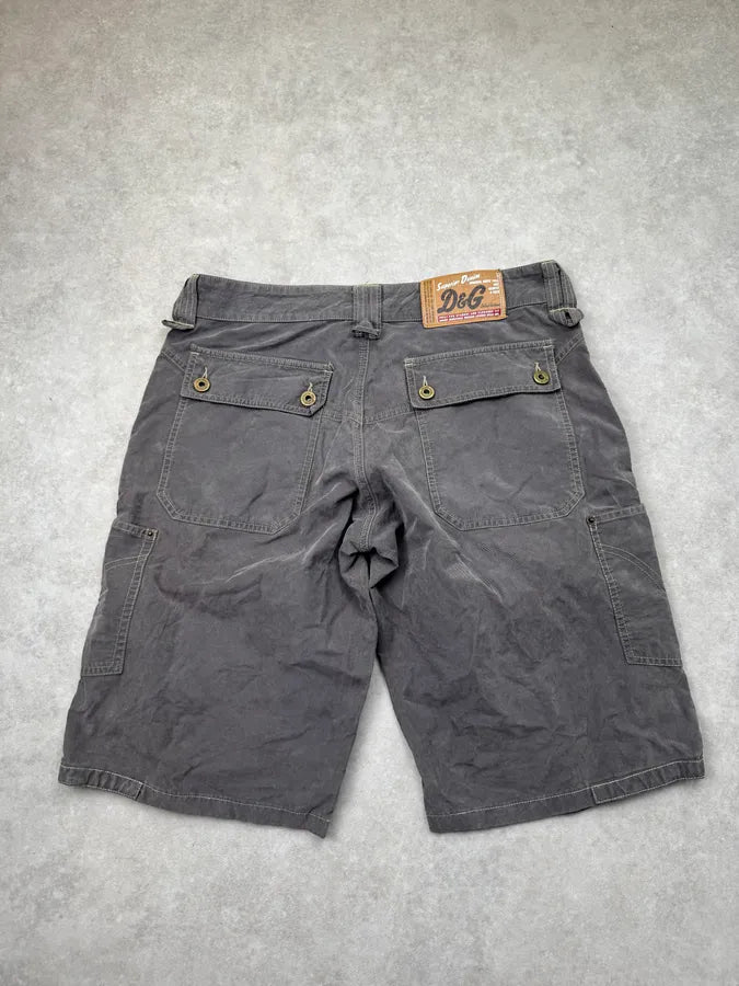 AW2003 Dolce & Gabbana Grey Cargo Military Zip Side  Short ePBYxlg 6