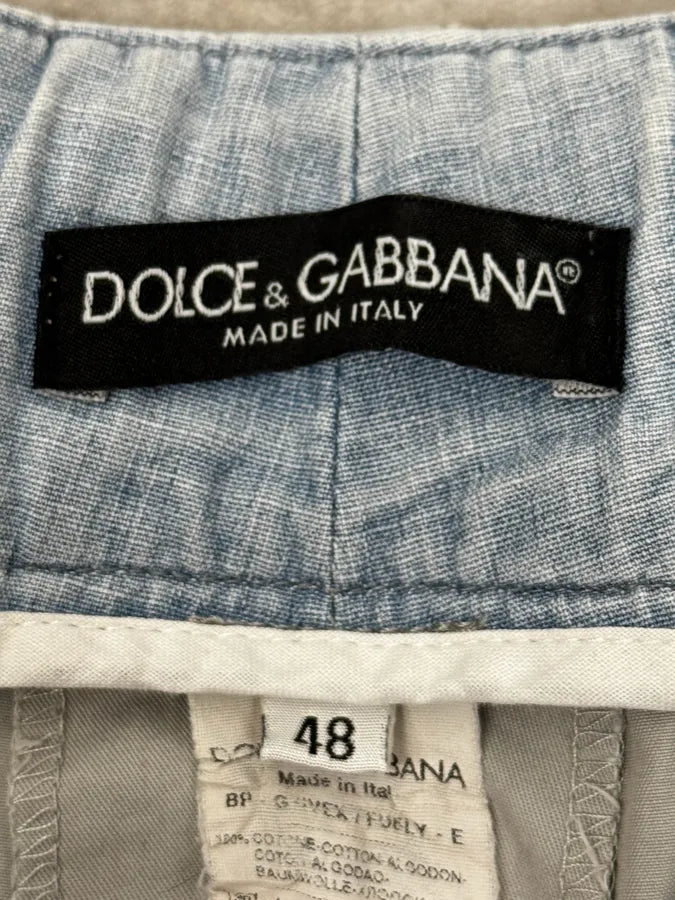 SS2005 Dolce & Gabbana Grey Cargo Shorts MDJhLZo 7