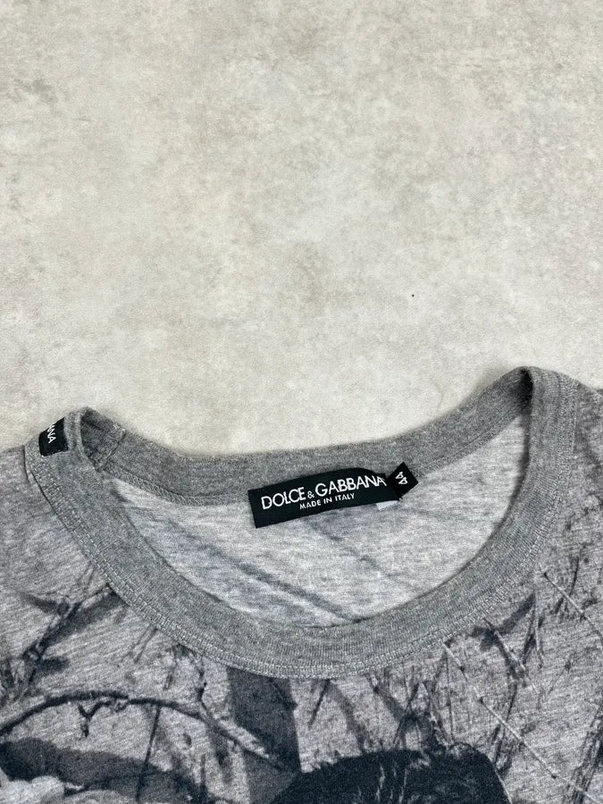 2000s Dolce & Gabbana Grey Tony Ward Print T-Shirt eItINuI 7