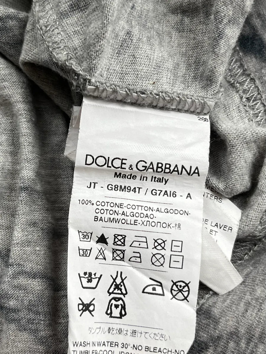 2000s Dolce & Gabbana Grey Tony Ward Print T-Shirt eItINuI 8