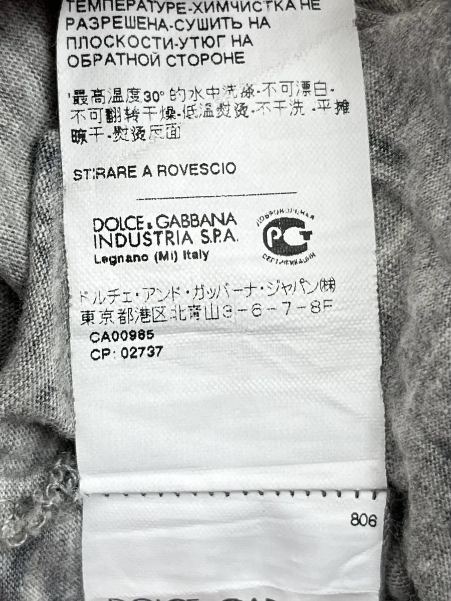 2000s Dolce & Gabbana Grey Tony Ward Print T-Shirt eItINuI 9