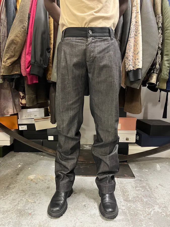 2000s Dolce & Gabbana Grey Cozy Straight Pants VyWfAYO 1
