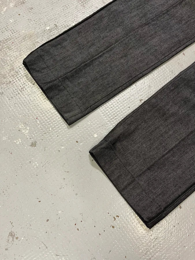 2000s Dolce & Gabbana Grey Cozy Straight Pants VyWfAYO 6