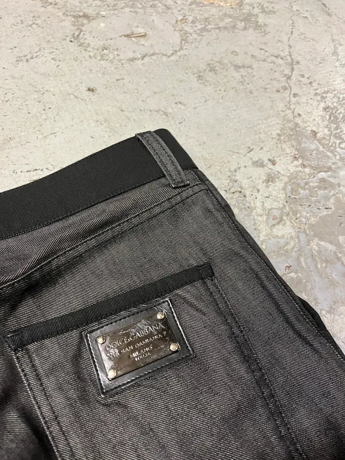 2000s Dolce & Gabbana Grey Cozy Straight Pants VyWfAYO 9