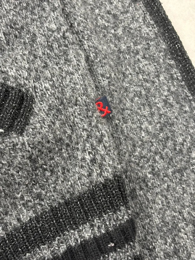 2000s Dolce & Gabbana Grey Cozy Wool Zip-up Sweater lciZwTz 9