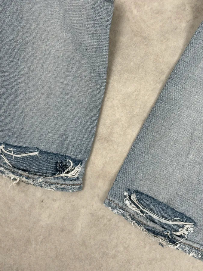 AW2005 Dolce & Gabbana Grey Denim Batman Graphic Distressed Jeans RpwFjyb 12