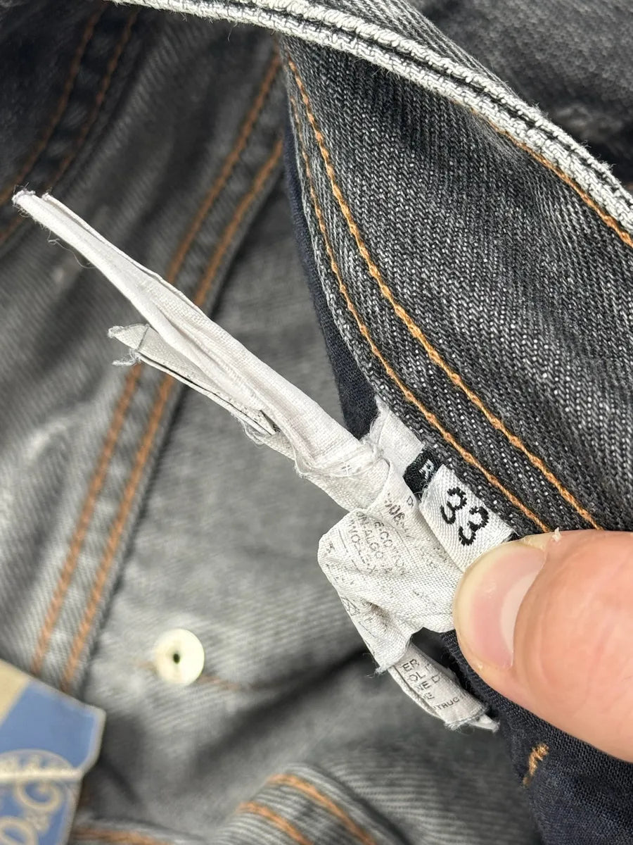 2000s Dolce & Gabbana Grey Denim Distressed Jeans skvhiYT 9