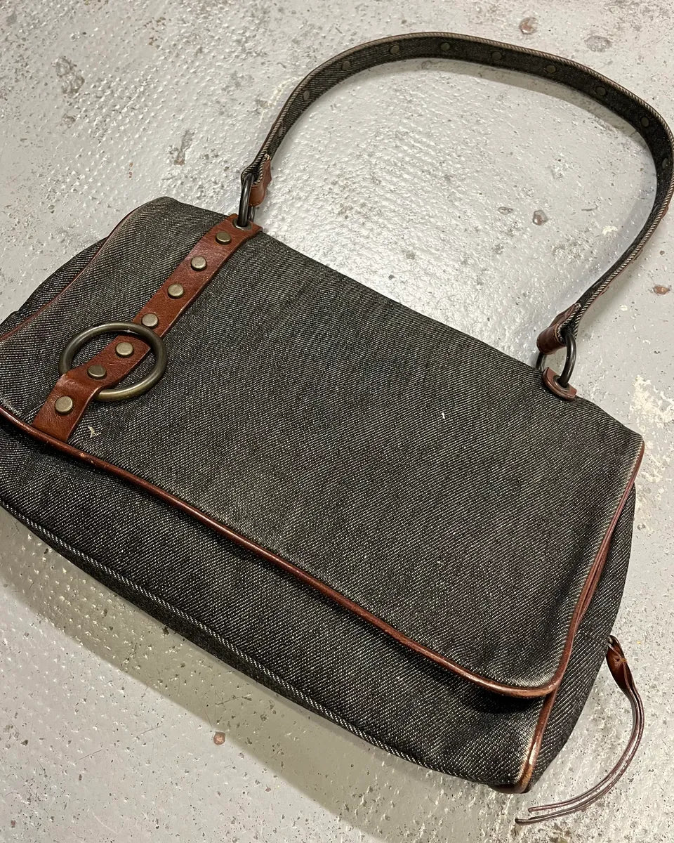 2000s Dolce & Gabbana Grey Denim Handle Bag LzaiOTP 3