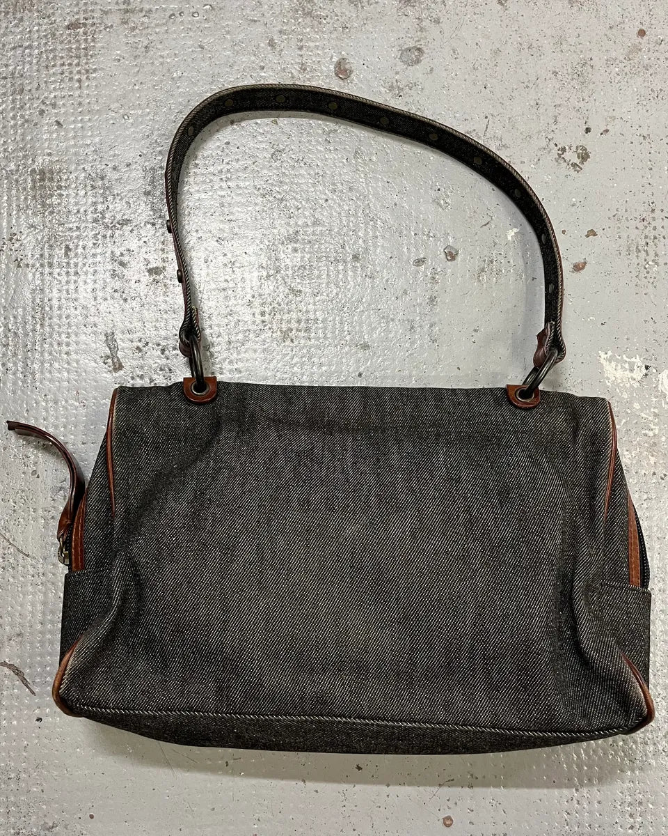 2000s Dolce & Gabbana Grey Denim Handle Bag LzaiOTP 7