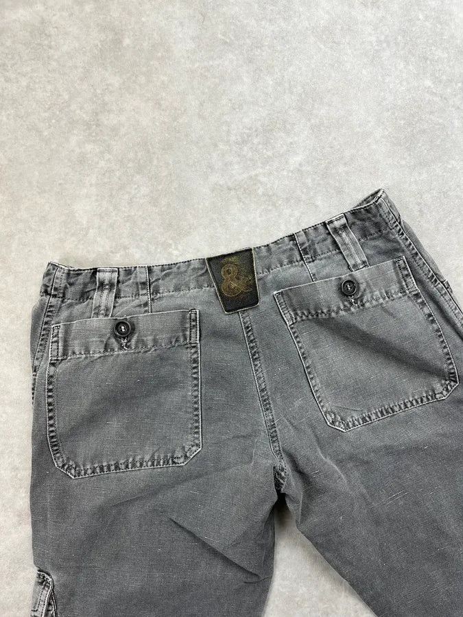 2000s Dolce & Gabbana Grey Multi Pocket Pants HIxBkcW 7