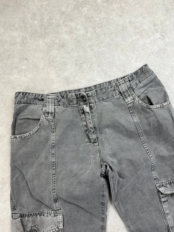 2000s Dolce & Gabbana Grey Multi Pocket Pants HIxBkcW 6
