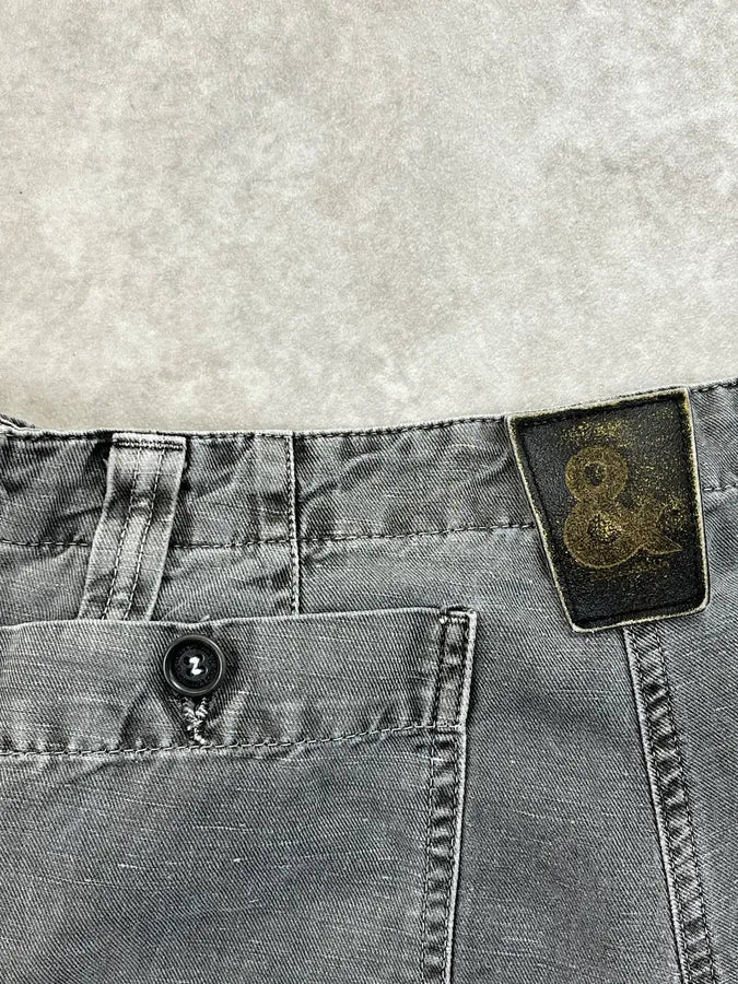 2000s Dolce & Gabbana Grey Multi Pocket Pants HIxBkcW 11