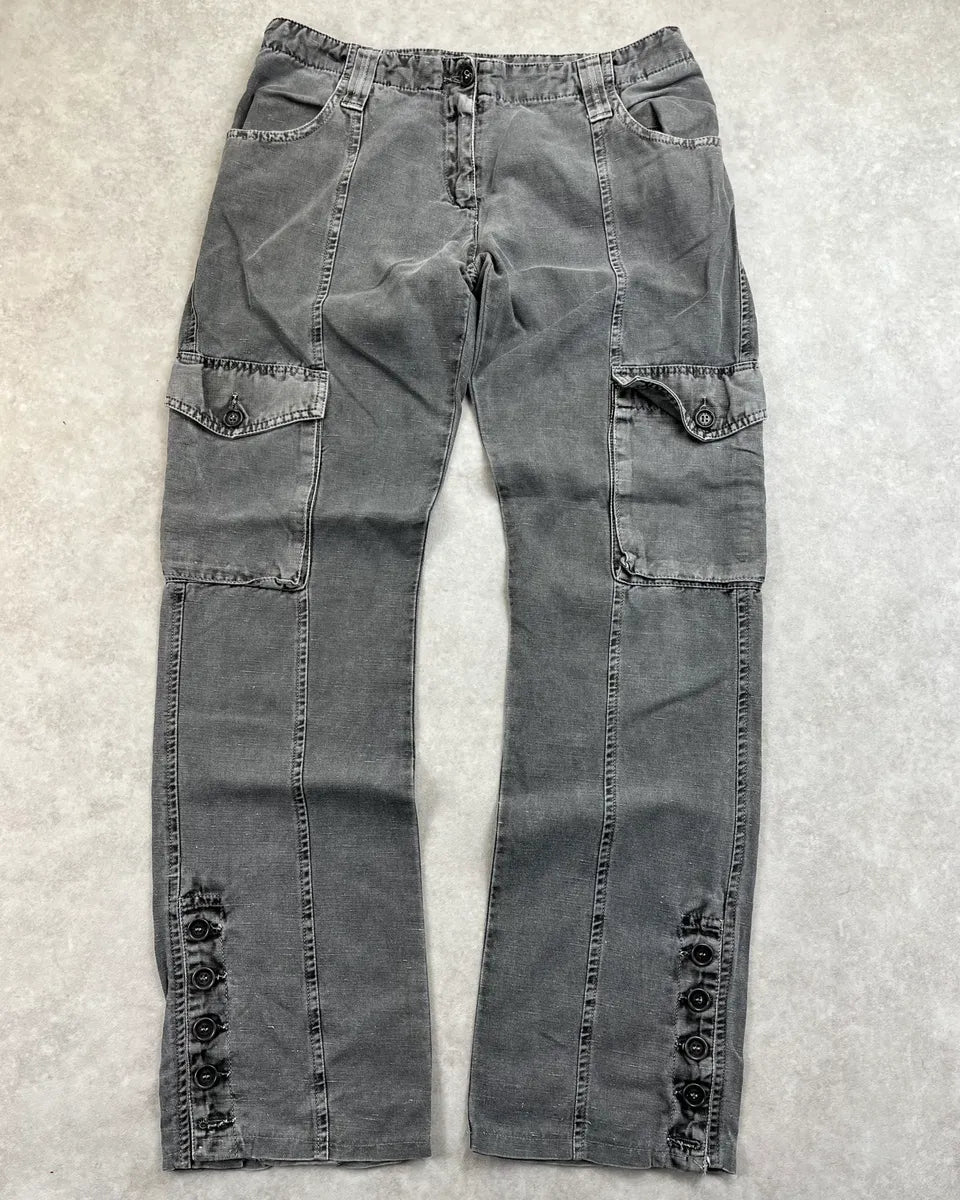 2000s Dolce & Gabbana Grey Multi Pocket Pants HIxBkcW 3