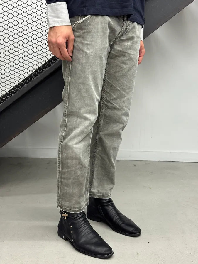 2000s Dolce & Gabbana Grey Straight Leg Pocket Denim Jeans KBJJESV 2