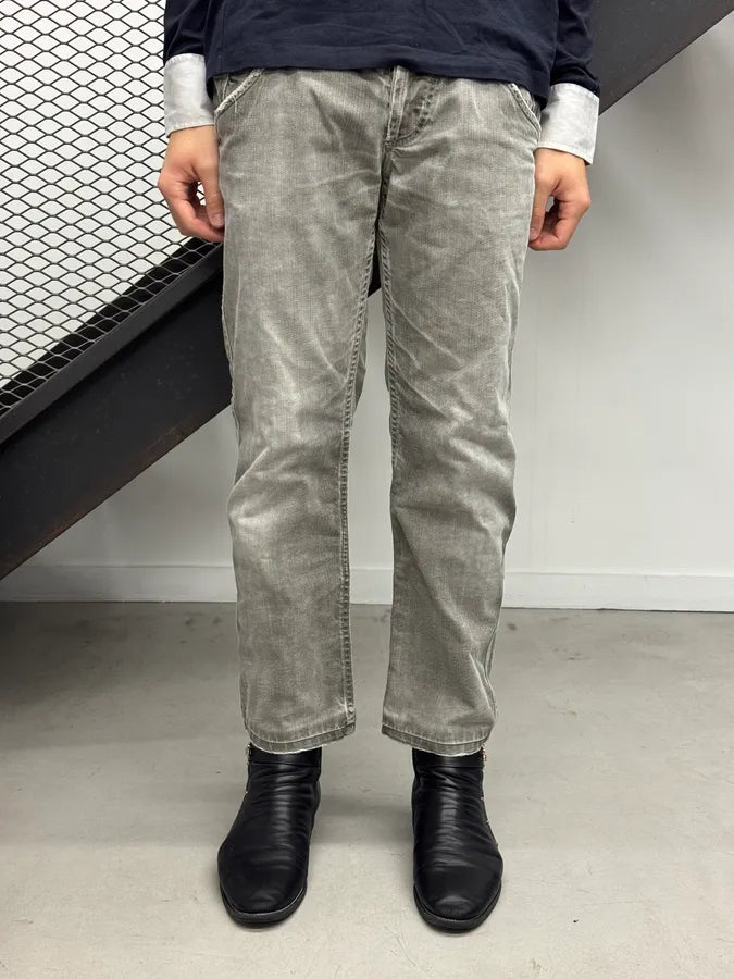 2000s Dolce & Gabbana Grey Straight Leg Pocket Denim Jeans KBJJESV 1