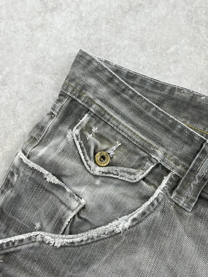 2000s Dolce & Gabbana Grey Straight Leg Pocket Denim Jeans KBJJESV 9